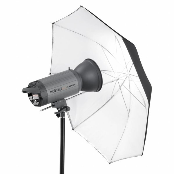 Walimex Pro Reflex 2in1 & Transl. Umbrella white 109cm