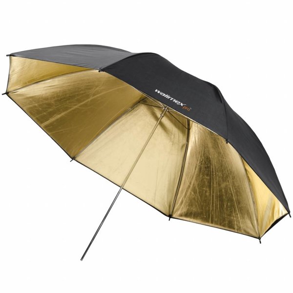 Walimex Pro Reflectie Studio Paraplu Zwart / Goud 2 lagen, 109cm