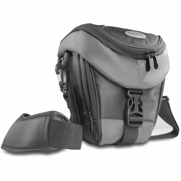 Mantona Camera Bag Holster Premium, Black/Gray