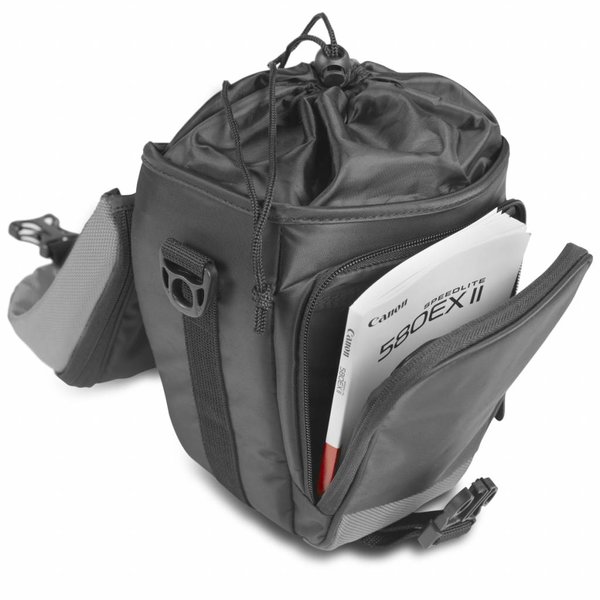 Mantona Camera Bag Holster Premium, Black/Gray