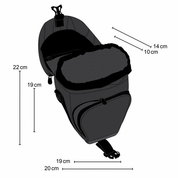 Mantona Cameratas Premium, Zwart / Grijs