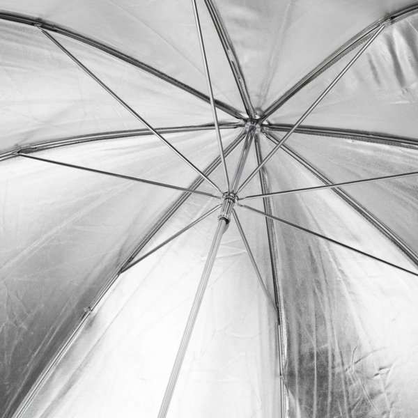 Walimex Pro Reflectie Studio Paraplu Zwart / Zilver 2 lagen, 109cm
