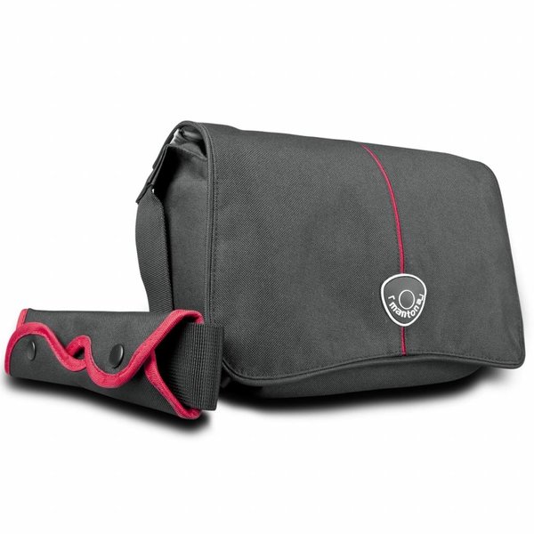 Mantona Camera Bag Cool, Black/Red