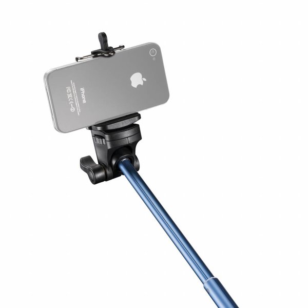 Mantona Monopod Selfy, blue for Iphone