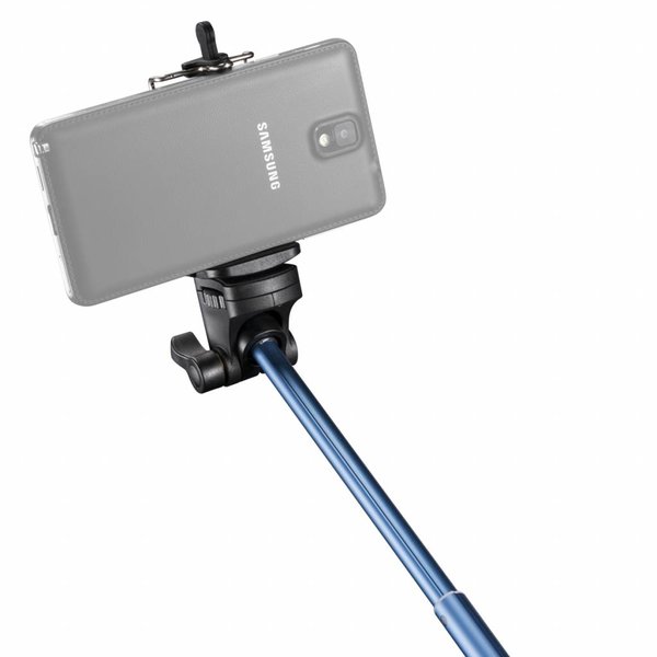 Mantona Handstativ Selfy blau für Iphone