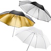 Walimex Translucent Studio Umbrella Set of 3, 84cm