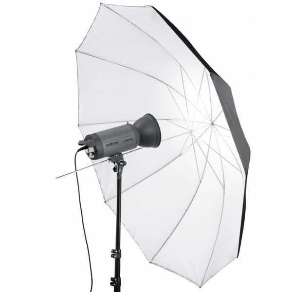 Walimex Pro Reflectie / Doorschijnende 2in1 Paraplu Wit 150cm