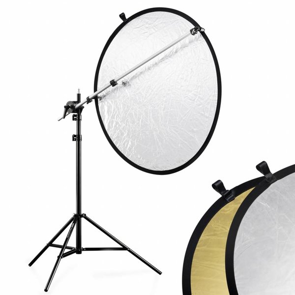 Walimex Reflectiescherm Houder Set Zilver/Goud, 100cm