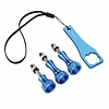 Mantona GoPro Schroef set + aluminium knop Blauw