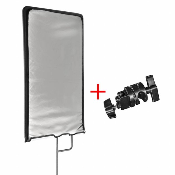 Walimex Pro Reflectiescherm Paneel 4in1, 60 x 75 cm + klem