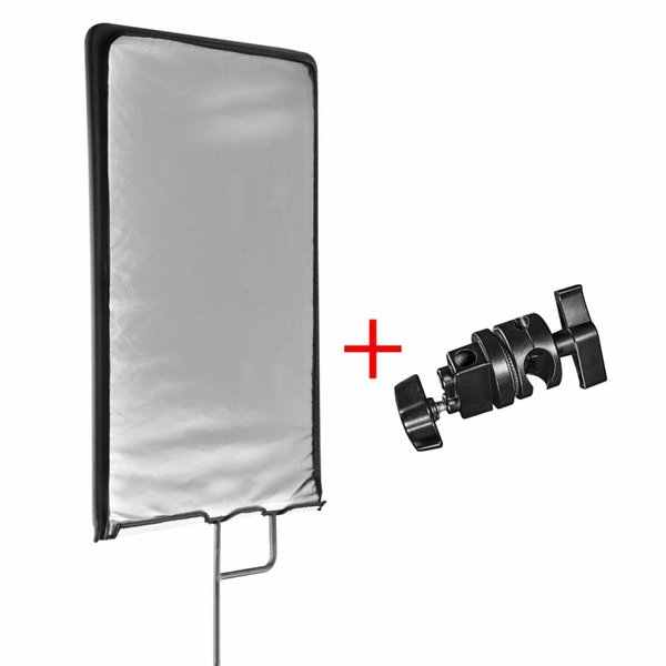 Walimex Pro Reflectiescherm Paneel 4in1, 45x60cm + klem