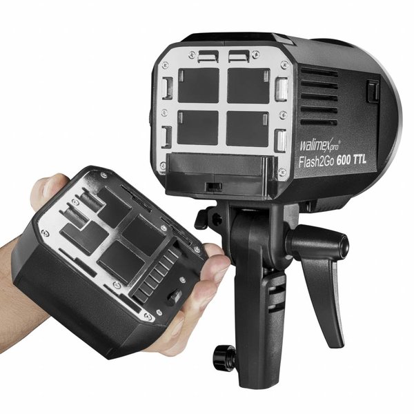 Walimex Pro Studio Flash Head Portable  Battery 2Go 600 TTL