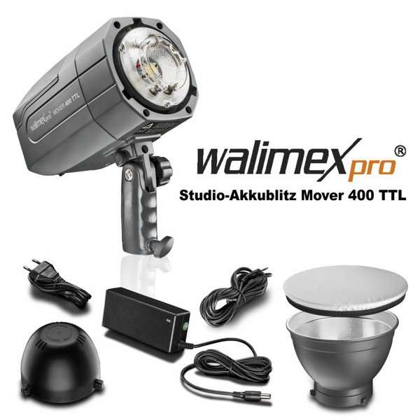 Walimex Pro Studioflitser Mover 400 TTL Batterij