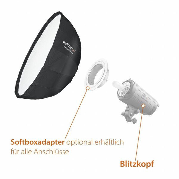 Walimex Pro SL Beauty Dish Softox QA85cm | For various brands speedring