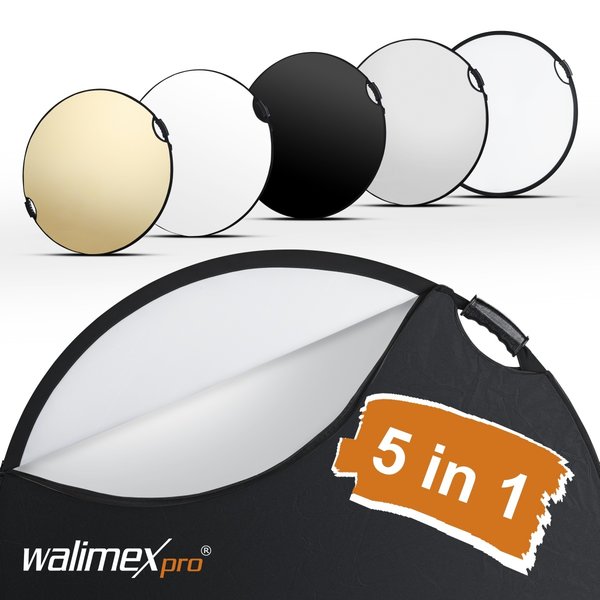 Walimex Pro Opvouwbare Reflectieset 5in1 Comfort Ø107cm