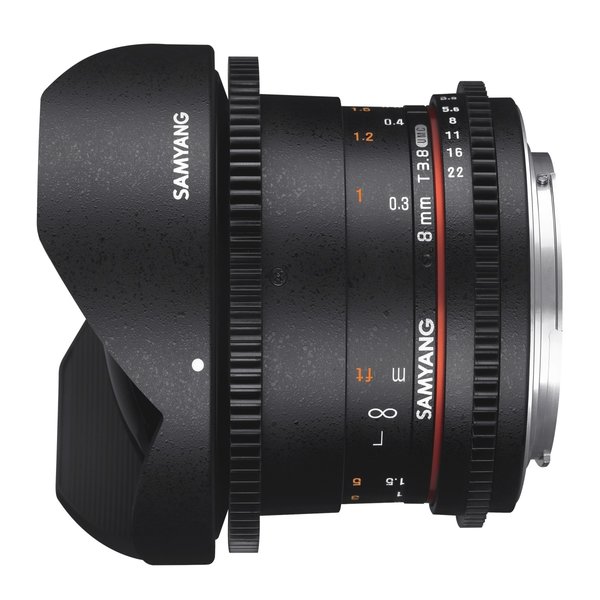 Samyang Objectief MF 8mm T3,8 Fisheye II Video APS-C Nikon F