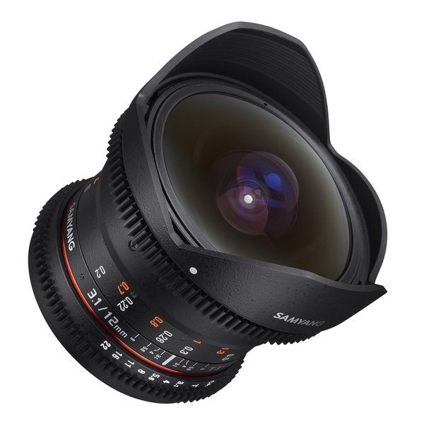 Samyang Objectief MF 12mm T3,1 Fisheye Video DSLR Nikon F