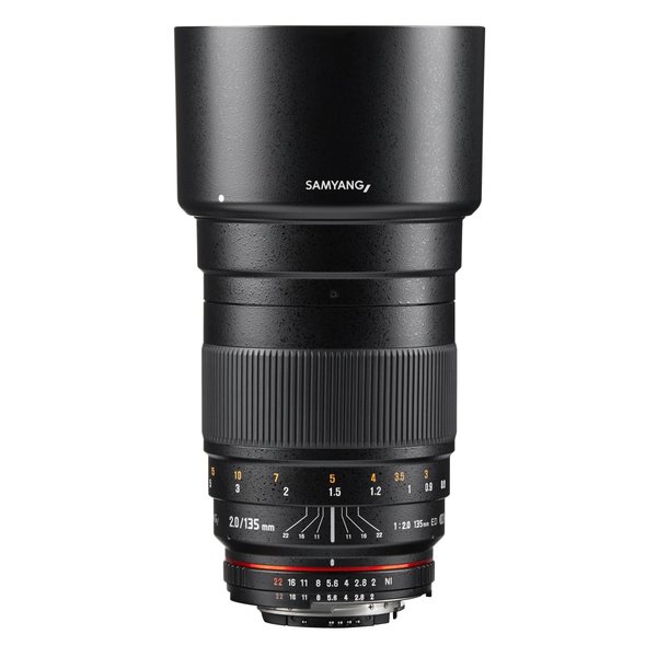 Samyang Camera Lens  MF 135mm F2,0 DSLR Nikon F AE