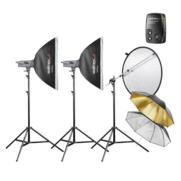 Walimex Pro Studio Lighting Kit VE Advance M 2/2 2SB2RS+