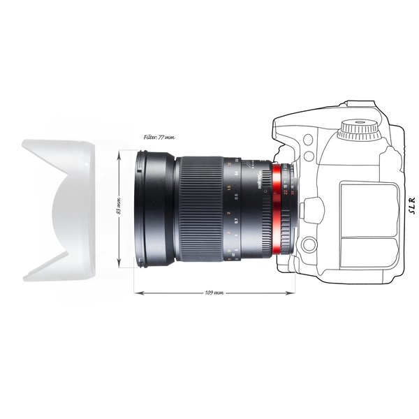 Walimex Pro Objectief 35/1,4 DSLR Nikon F AE black