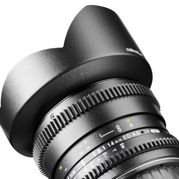 Walimex Pro Objectief 14/3.1 Video DSLR Nikon F Zwart