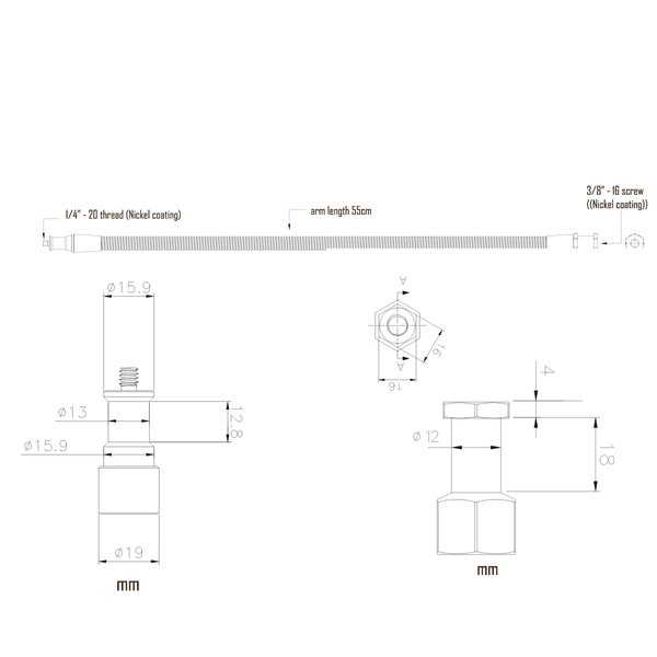 Walimex Pro Flexible Halterung Schwanenhals XL