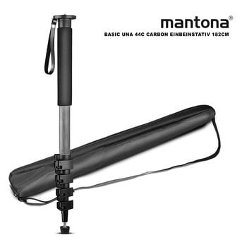 Mantona Basic UNA 44C Carbon Einbeinstativ 182cm