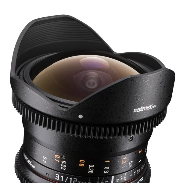 Walimex Pro 12/3,1 Fisheye Video DSLR Nikon AE black