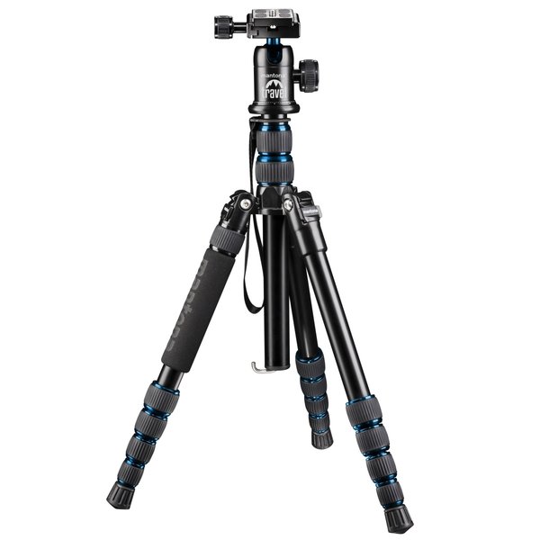 Mantona Travel Tripod DSLM with ball head, blue