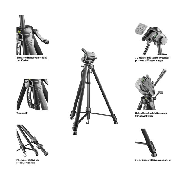 Walimex Pro WT-3570 Basic-Tripod168cm black