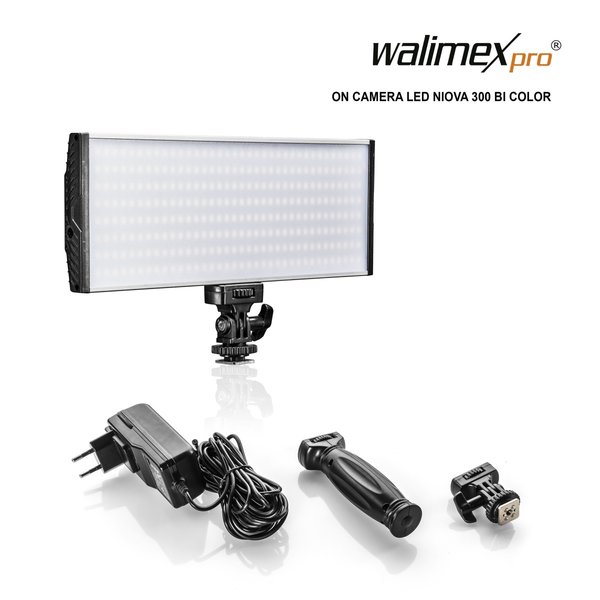 Walimex Pro LED Daylight Niova 300 Bi Color On Camera 30 Watt