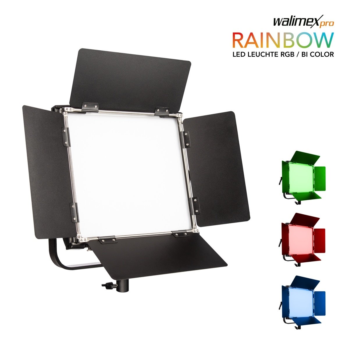 LED Square Lamp Rainbow RGB 50W   - walimex