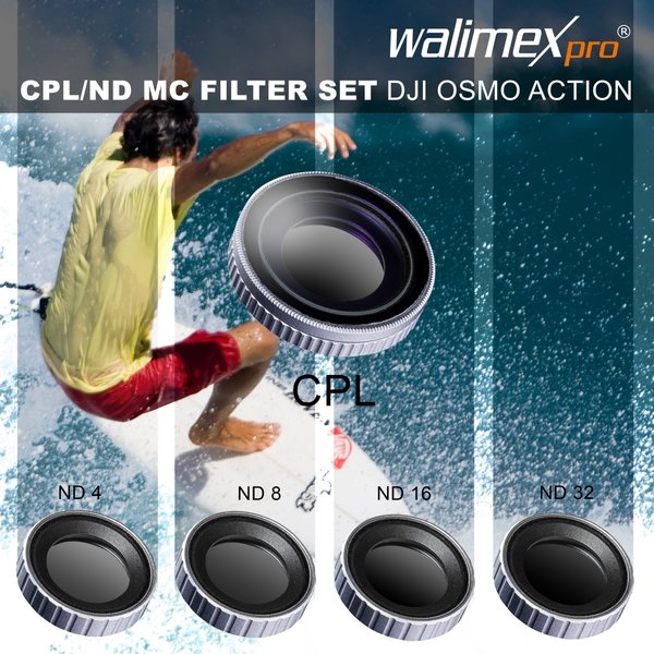 Walimex Pro Filter Set DJI OSMO Action CPL/ND MC