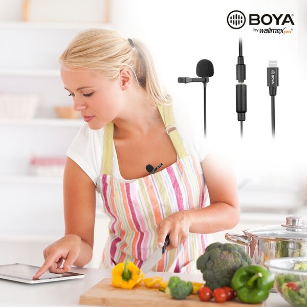 BOYA M2 Lavalier Microphone for iOS