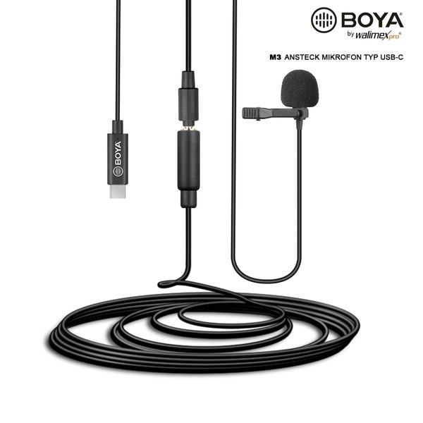 BOYA M3 Lavalier Microphone Type USB-C