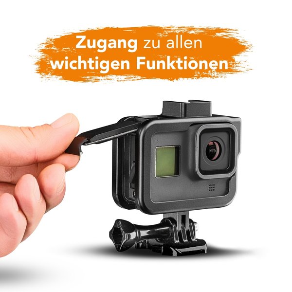 Mantona Mantona Aluminium Behuizing voor  GoPro Hero 8