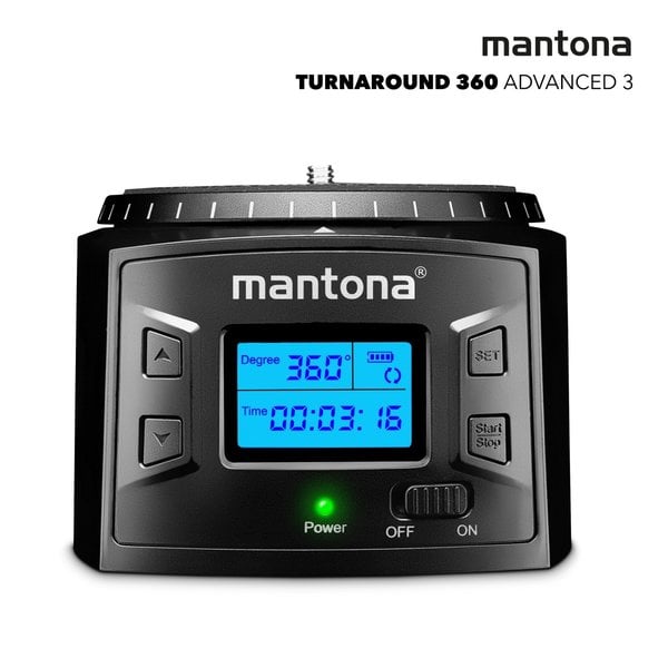 Mantona Turnaround 360 Advanced 3 Elektrische Panoramakop