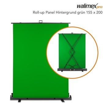 Walimex Pro Oprolbaar Achtergrond Paneel groen 155x20