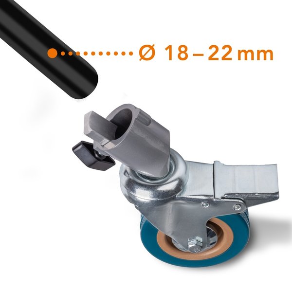 Walimex Pro Statief wielen Pro 7522 Set van 3 75mm