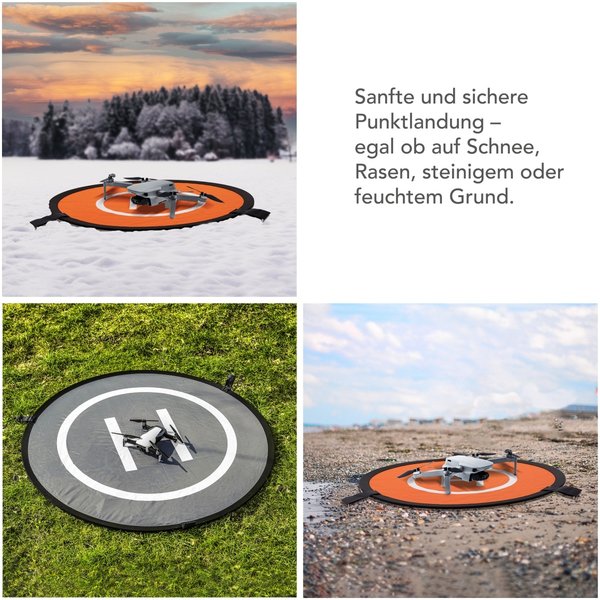 Mantona Drone Landing Pad Foldable, Ø 75cm