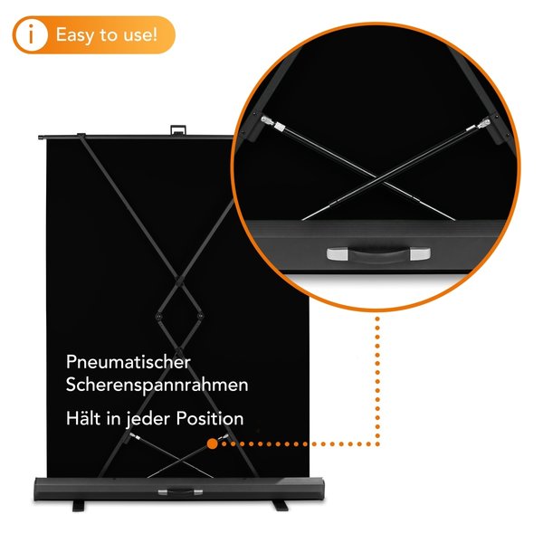 Walimex Pro Roll-up Panel Hintergrund grau 210x220