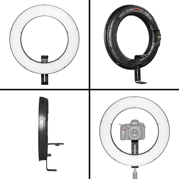 Walimex Pro LED Ringlicht 380 Bi Color Set met Lampstatief