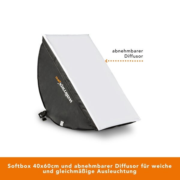 Walimex Pro LED 60W Softbox 40x60cm Bi Color