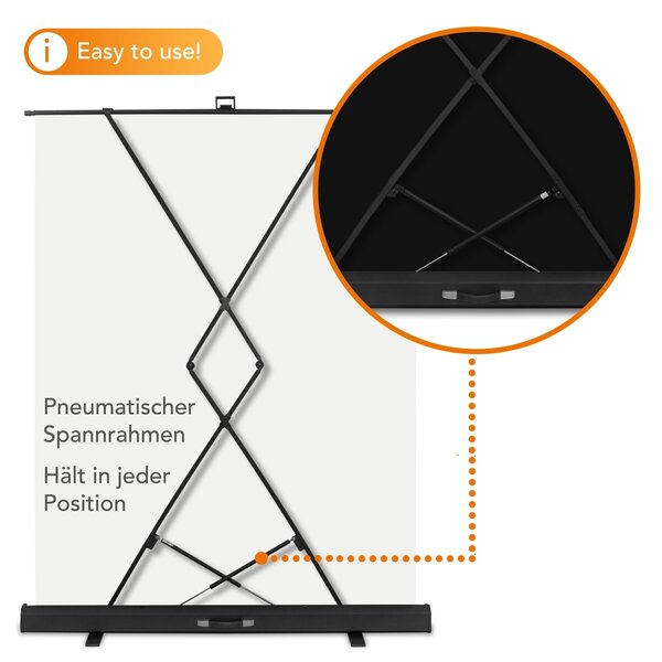 Walimex Pro Oprolbaar paneel achtergrond Wit 165x220