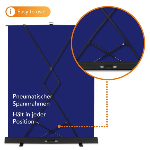 Walimex Pro Roll-up Panel Hintergrund blau 165x220