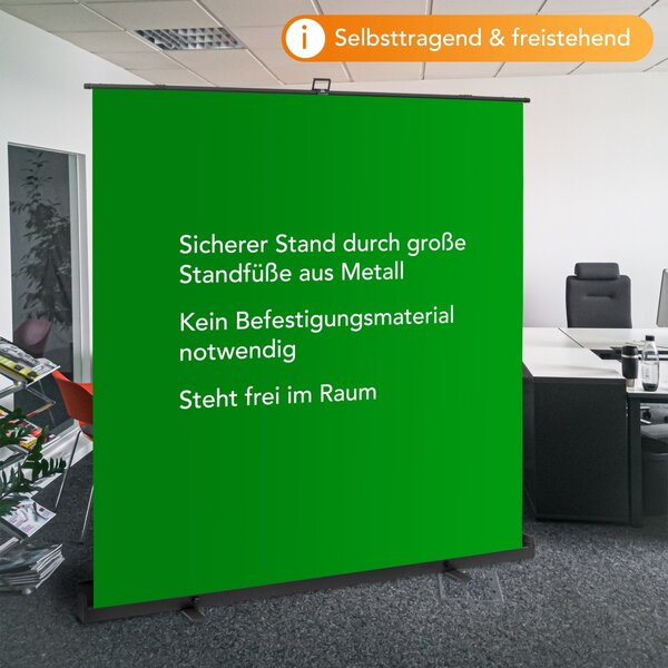 Walimex Pro Roll-up Panel Hintergrund grün 210x220