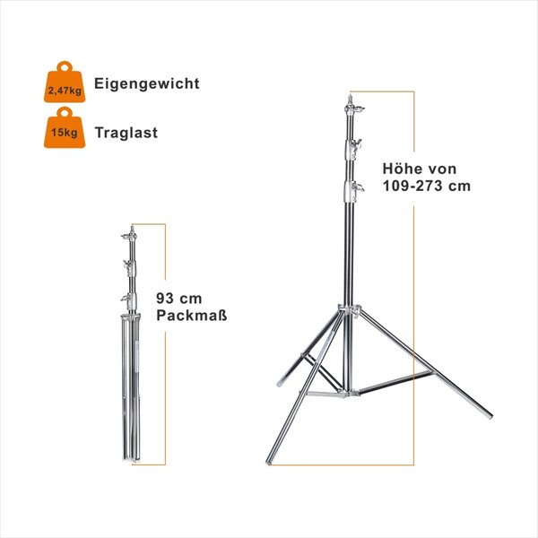 Walimex Pro Lampenstatief 270 cm Heavy Duty