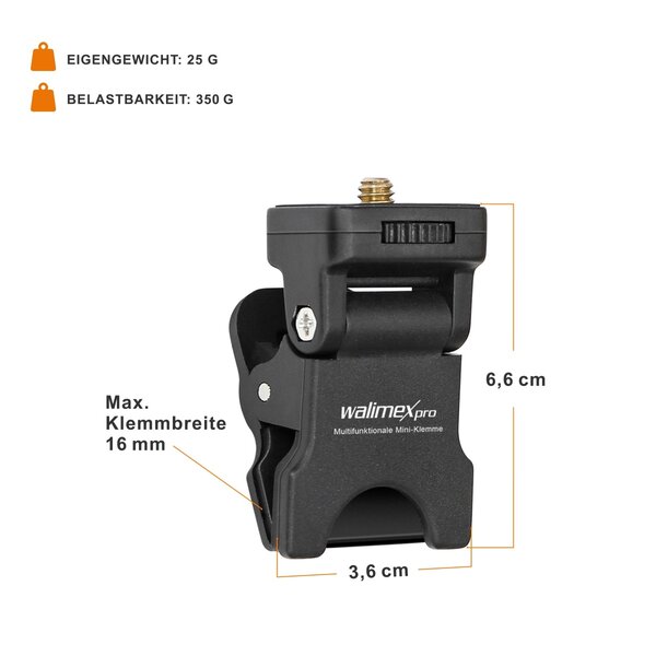 Walimex Pro Multifunctional Mini Clamp