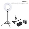 Walimex Pro LED Rainbow 60W RGBW Ring light Set 2