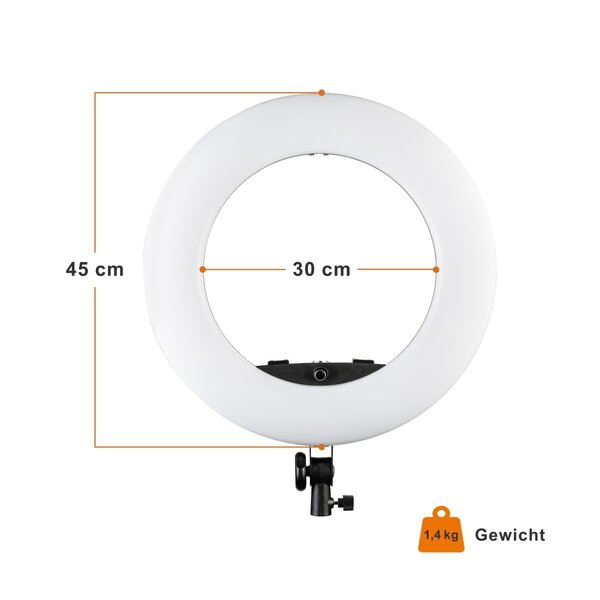 Walimex Pro LED Rainbow 60W RGBW Ring light Set 2